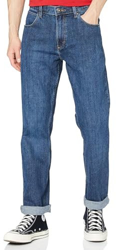 Wrangler Herren Red Kabel Straight Jeans , Darkstone, 40W / 34L