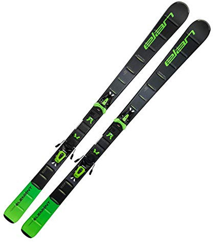 Elan Erwachsene Element_GR Ski, Schwarz Grün, 160cm