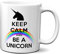 Planetacase - Taza Keep Calm and Be a Unicorn - Cerámica 330 mL - Apta para Microondas y Lavavajillas - Diseño Original para Regalar - Be A Unicorn, Cerámica