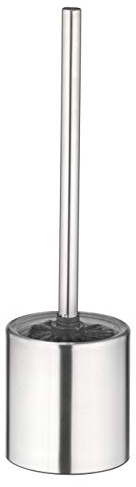 AMARE WC-Bürste, Silber, Edelstahlvase-Zylinder