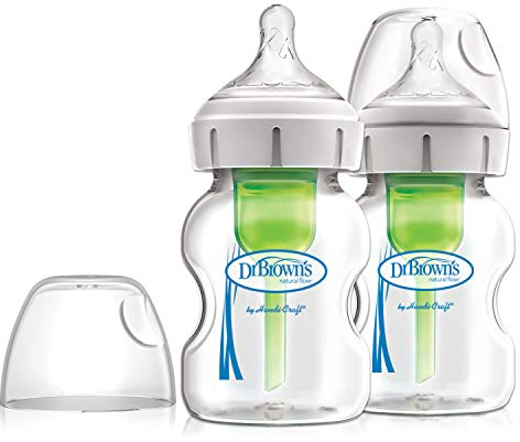 Dr. Brown's Options+ Lot de 2 bouteilles en verre à col large anti-colique 150 ml