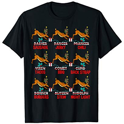 Jäger aller Weihnachtsmann Yoga Rentiere Dee Geschenk T-Shirt