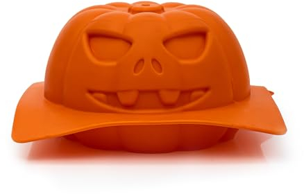 CÉCOA • Moule Gâteau Halloween Citrouille 3D • 100% Silicone Alimentaire • Anti-Adhésif • Sans BPA • Cuisson Parfaite • Démoulage Facile • Moule 3D Thème Halloween • Résiste -40°C à +220°C