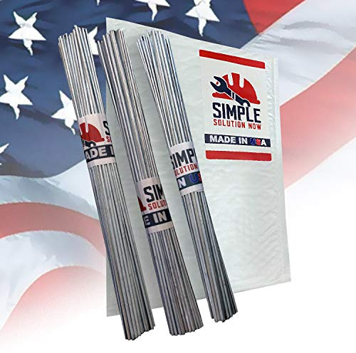 Simple Welding Rods hergestellt in den USA – von Simple Solution Now – Aluminium-Löt-/Schweißstäbe – machen Ihre Reparatur jedes Mal stärker als das Grundmetall – 30 Stäbe