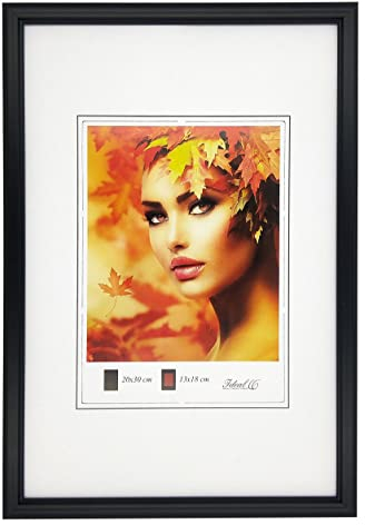 IDEAL TREND Eco Kunststoff Bilderrahmen Wanddeko Collage Poster Bilder Foto Rahmen: Farbe: Schwarz | Format: 20x30