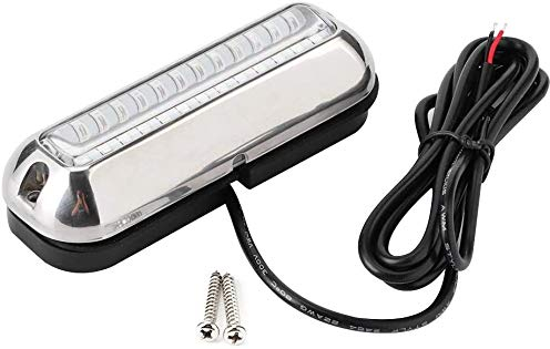 Namvo 39LED Unterwasserbootleuchten Edelstahl Ponton Marine Heckleuchten zum Schwimmen Fahren Angeln, wasserdichte IP68 Lampe (blau)