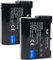 SK Lot de 2 batteries de rechange pour Nikon EN-EL15c // 2250 mAh // EN-EL15b EN-EL15a EN-EL15 pour // Z6 II Z7 II // Z5 Z6 Z7 D500 D750 D780 D800 D810 D850 D72000 D750. 0