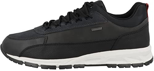 Geox Herren U Delray B Abx Sneakers, Black Anthracite, 44 EU