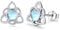 Mondstein Ohrringe 925 Sterling Silber Keltischer Knoten Ohrringe Ohrstecker Mondstein Ohrringe Mondstein Schmuck Keltischer Geschenk für Damen Mutter Tochter Freundin