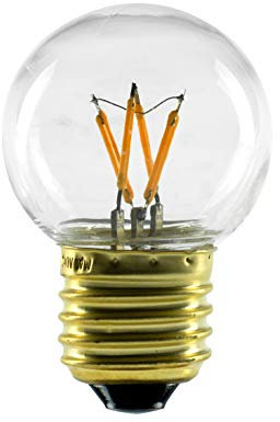 SEGULA LED Lampe - Golfball - klar - dimmbar - E27 - Kunststoff