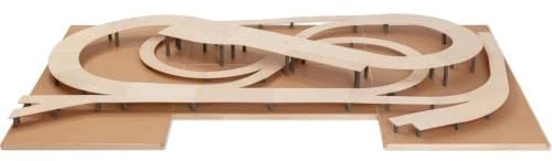 NOCH® Easy Track® Martinstadt Trassenbausatz (243 x 148 cm) - Modellbau-Zubehör für unkomplizierten Aufbau von Modellbahnanlagen & Landschaften