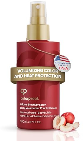 Colorproof Volume Blow Dry Spray Primer 6.7 Fl. Oz. Volumizing Heat Protection Spray for Hair, White Nectarine Scent