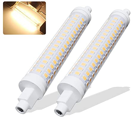 BVCL R7S 118mm LED Hightlight Birne, 10W=100W 1000lm 3000K Warmweiß Flimmerfrei Nicht dimmbar Für Deckenfluter/Stehleuchten 2er Set
