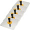 ESreake 5 Packs Aluminium Plastering Hawk with Soft Grip Handle, Plaster Mortar Board Holder Finishing Plastering Tool for Cement, Mortar, Drywall (5, 11.8x11.8)