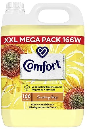D DIRECT MART THE QUALITY SERVICE YOU EXPECT Comt Sunshiny Days Fabric Conditioner, Laundry Conditioner(XXL Pack,166 Washes,5L Clothes Freshener by Mart)
