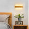 LED Wandleuchte Innen Holz Wandlampe Bambus Holz Lange Wandleuchte 7W WarmWeiß 3000k Lampe Holz Modern Wandbeleuchtung Für Schlafzimmer Wohnzimmer Flur Treppenhaus Innenbeleuchtung Nachtlampe,20cm