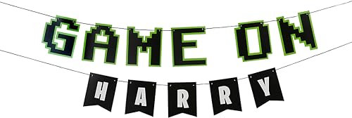 Game On Personalisierte Fahnen mit Aufklebern, 2 m