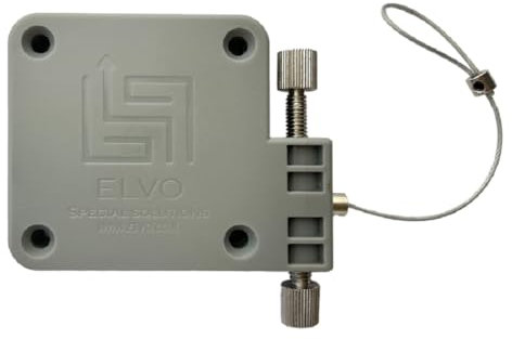 Lily's Home Automatischer Türschließer für Schiebe-/Fliegengitter-/Sturmtüren, Fenster, Schranktüren, ohne Bohren, mit vollständiger Kontrolle über Schließgeschwindigkeit und -stärke (Einzel, Grau)