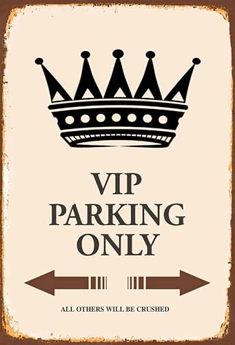 Ontrada Blechschild 12x18cm gewölbt VIP Parking only all others Schild