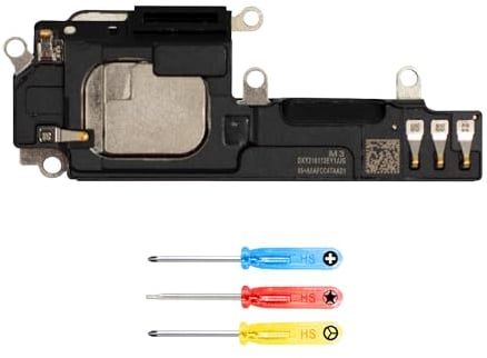 MMOBIEL Loud Speaker Compatible with iPhone 14 – Speaker Repair – Phone Loudspeaker Replacement – Ringer, Buzzer Repair – Incl. Flex Cable and Screwdrivers