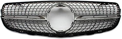 AMAIR Auto Front Kühlergrille für Mercedes GLC Class X253 C253 W253 5-Door SUV Coupe 2016-2020,Auto Grill Dekoration Zubehör Wasserdichtigkeit Sport Kühlergrill,A/Black-A/NoCamera
