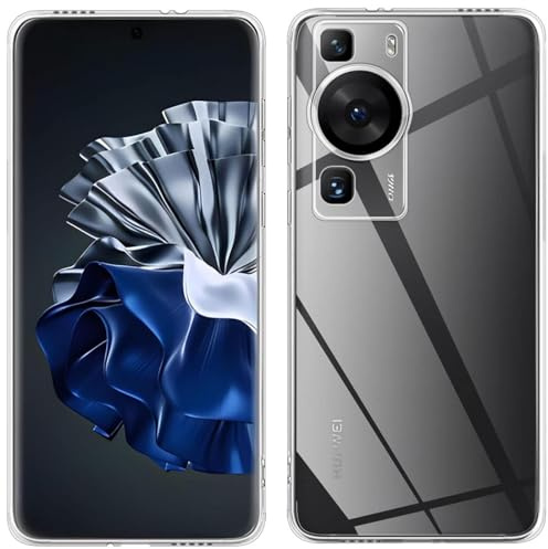 CoolGadget Handyhülle für Huawei P60 Pro Ultra Dünn Transparent | Slim Case aus flexiblem TPU, federleicht, kaum sichtbar, kratzfest, minimalistisch