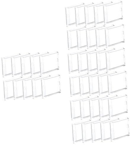 BESTonZON 40 Stk Spielkassette trading card storage box sammelkarten aufbewahrungsbox Kartenschutzhüllen Klarsichthüllen für Spielkarten Baseball Schutzhüllen für Sammelkarten Kartenetuis