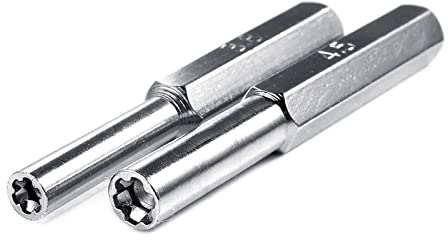 Verbessertes Gamebit-Schraubendreher-Set, Gamebit-Schraubendreher, 4,5 mm, 3,8 mm, Edelstahl, Sicherheit zum Öffnen von SNES N64, 3,8 mm Gamebit-Schraubendreher