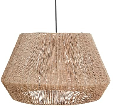 Beliani Hängelampe aus Jute natürlich Boho Stil modern Birau