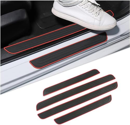 WEVETMU 4 Pièces Protection Seuil Portière,pour BMW X5 E70.Protecteur de marchepied pour Panneau de seuil de seuil