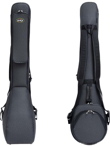Saz Baglama-Tasche OXY gepolsterte Gigbag mit starkem Reißverschluss, Schwarz