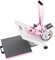 VEVOR Wärmepresse, 38 x 38 cm Digitale Wärmepresse, herausziehbare Wärmeübertragungsmaschine, 2-lagige Isolierbaumwolle, Wärmeübertragungsmaschine für T-Shirts/Kissen/Taschen, Rosa