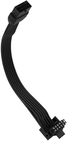 PCI-e 5.0 12VHPWR 12+4Pin Adaptador de ángulo recto de 90° hembra a macho Cable de extensión, 16AWG 600W 12VHPWR 12+4pin adaptador para GPU RTX3090Ti 4070Ti 4080 4090 (versión de 4 pines)
