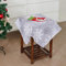 Weihnachtstischdecke, Tischdecke Weihnachten, Weihnachtsdeko Tisch Saisonnal Winter Tischdecke Küche Weihnachtsdecken für Tisch Dekoration Drinnen Party Dekor Abwaschbar (Schneeflocken, 85 * 85cm)
