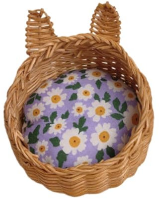 Oshhni Zwinger im Maßstab 1/12, Basteln, Lebensszene, Requisiten, Rollenspiele, Puppenhaus-Dekoration, Tierheim, Hundehütte für Mädchen, Kleinkinder ab 3, Leichte Gehackte Blume