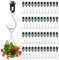 Udbrud 50 Pezzi Clip per Serra, Clip per Pellicola per Serra con 50 Ganci a S, Morsetti per Serra Copertura Fila Film Serra Morsetto per Serra Clip per Cerchio a Tunnel Accessori per Serra