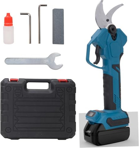 Sécateur de jardin électrique sans fil, 65 mm pour Makita 18 V Moteur sans balais Scie d'élagage électrique Ciseaux à batterie, écran LCD Sécateur sans fil pour jardin (sans batterie ni chargeur)