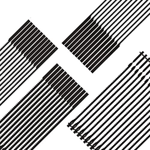 Lames de scie à chantourner épinglées, 48 ​​pièces, 4 , 105mm, coupe du bois for scie Dremel Moto(Side cutting)