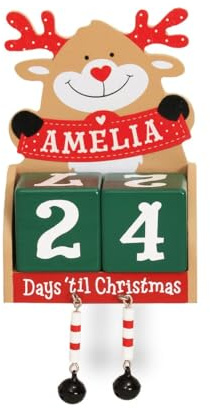 Personalised Christmas Advent Block Calendar (Amelia)