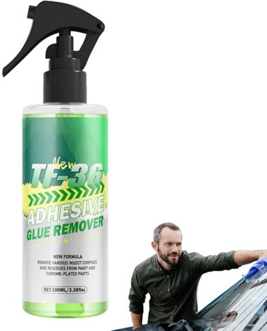 Rimuovi Silicone - Spray Rimuovi Colla 100ml,Per Pulizia Domestica Su Auto Tessuto Pavimento Vetri Moquette