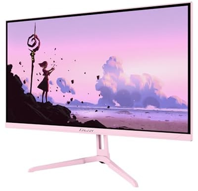 Arozzi Nova 24 Monitor Gaming IPS FHD 200 Hz, 1 ms, FreeSync, HDR, altoparlanti integrati - Rosa