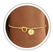 SLOONG Einschulung Geschenk - Armband mit Buchstaben für Frauen Mädchen | Vergoldet/Versilbert Armband Hypoallergen Armbänder Geburtstagsgeschenk Geschenke für Frauen Mädchen Kinder Schmuck