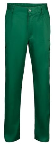 VELILLA 345 Pantalon multipoches, couleur vert forêt, taille 40