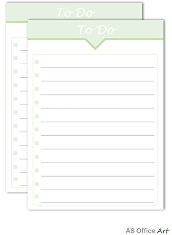 Schreibblock 2er SetTO DO Block DIN A5 50 Blatt liniert | (Notizblock, Einkaufsliste, Todo Wochenplaner)