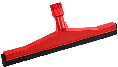 Abbey Heavy Duty Plastic Floor Squeegee (Red, 18 Inch (45cm))