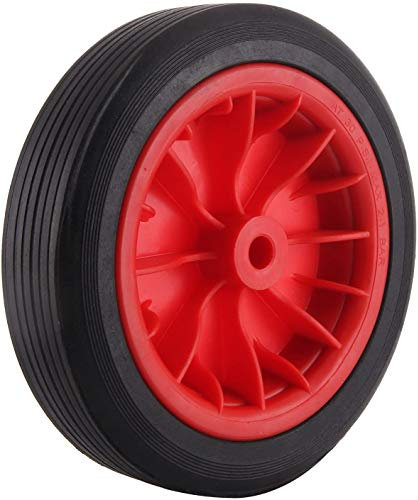 Shoze 12-Inch 305MM Red Rubber Puncture Proof Wheel Tyre for Garden Wheelbarrow Trolley