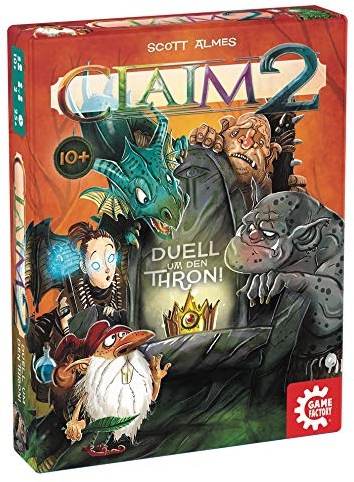 Game Factory 646223 Claim 2, Das Duell um den Thron, Kartenspiel, Stichspiel, für zwei Spieler