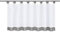 Yujiao Mao 1er-Pack Voile Scheibengardine mit Schlaufen HxB 60x145cm Grau