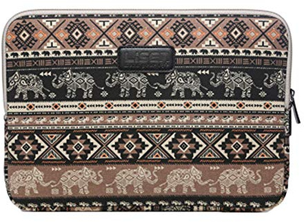 6-15 Zoll Laptoptasche Notebooktasche Laptophülle Laptop Hülse Schutzhülle Mit Muster Leinwand Tasche Tasche Pc Laptop Schutztasche Für Ultrabook Kaffeebraun 15.6