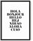 RipGrip Hallo in sechs Sprachen Art Print Minimalist Word Themed Home, ungerahmte/rahmbare Poster Wanddekoration | 12 x 16